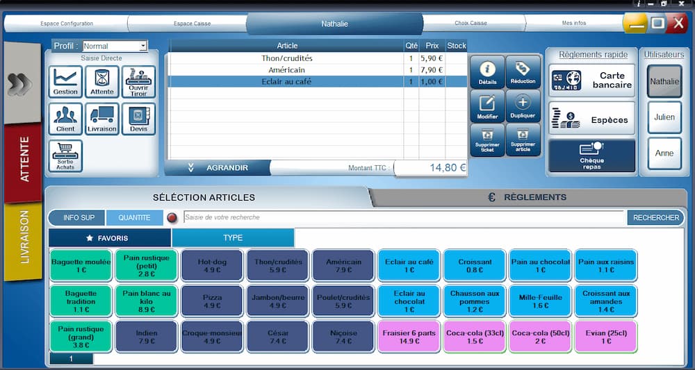 Logiciel caisse enregistreuse